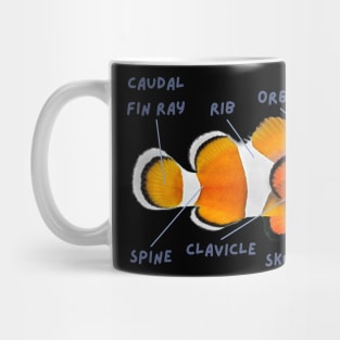 Anatomy of a Clownfish And Funny Labels Mug